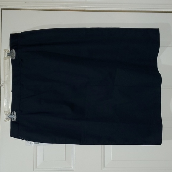 Nine West Straight Navy Blue Stretch Skirt - Picture 1 of 9